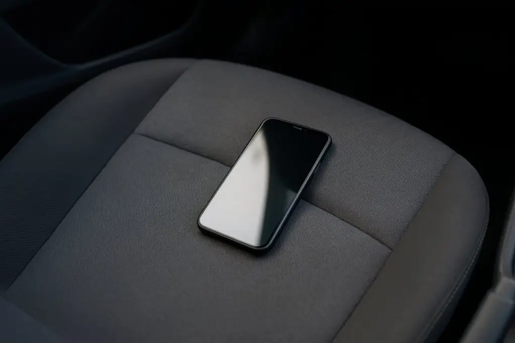 Vergeten smartphone op de achterbank van een taxi in Tilburg